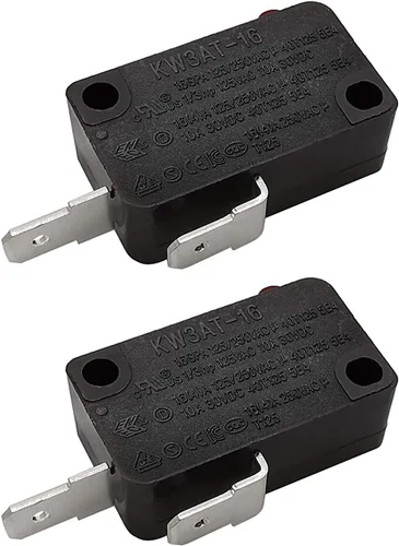 Vista 12 de Pieza de repuesto para interruptor de puerta de horno de microondas, 16A 125VAC, KW3AT-16 (compatible con KW3A-16), normalmente cerrado, 1 unidad