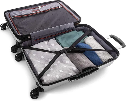 Vista 8 de Swiss Mobility PVG Collection - Juego de equipaje rígido de 3 piezas, maletas expandibles con ruedas giratorias de 360 grados, mango retráctil