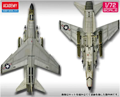 Vista 4 de Academy Hobby Model Kits Avión a escala : Kits de aviones y jets, 1/72 F-8E VF-162 Los cazadores