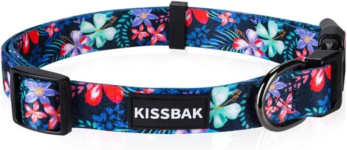 Vista 14 de Collar de perro para perros pequeños y medianos, diseño especial, lindo collar para mascotas, suave, ajustable, elegante, floral, hembra, cachorro