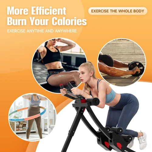 Vista 8 de Ab machine, AB trainer machine,workout equipment for Home Gym Strength Training, Ab workout equipment, AB machine for stomach workout, Foldable