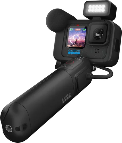 Vista 2 de GoPro HERO12 Black Creator Edition: incluye HERO12 Black, Volta (agarre de batería, trípode, control remoto), Media Mod, Light Mod, batería Enduro