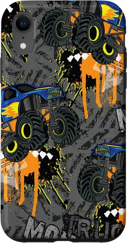 Vista 25 de Funda para iPhone 17 con diseño de Monster Truck Lover para hombres y niños