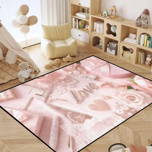 Vista 68 de Alfombras 3D de 3 x 5 pies, color rosa 3D, para dormitorio, lavandería, sala de estudio, alfombra realista de gotas de agua gris plateado 3d rosa 09