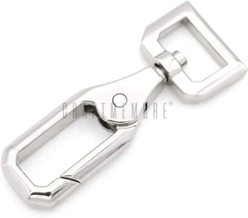Vista 6 de CRAFTMEMORE 2 unids Push Gate Snap Ganchos de Metal Giratorio Cierre de langosta Monedero Hacer Accesorios VT43, Oro