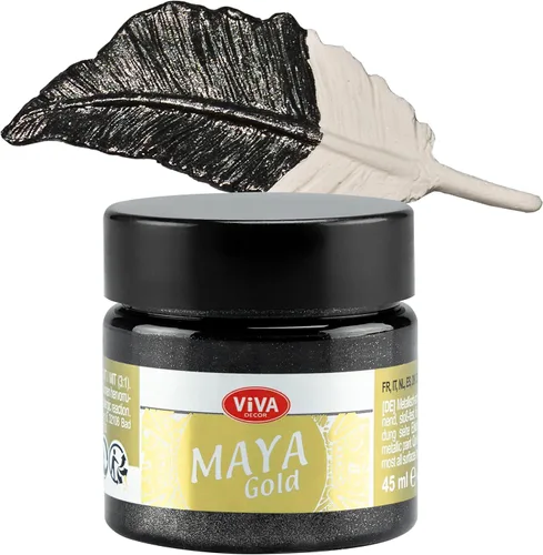 Vista 21 de Viva Decor Maya Gold (verde manzana) 1.52 onzas líquidas - Pintura acrílica metálica brillante para trabajos creativos en madera, vidrio