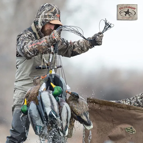 Vista 6 de Rig'Em Right Aves acuáticas preaparejadas Xtreme sin enredos Texas Rig Señuelo Anclajes para caza de patos