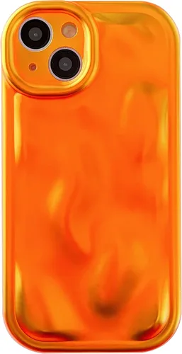 Vista 11 de Caseative Funda para iPhone 15 Pro Max, color negro Suavidad de la galjanoplastia de cromo del patrón de la burbuja del meteorito de la onda