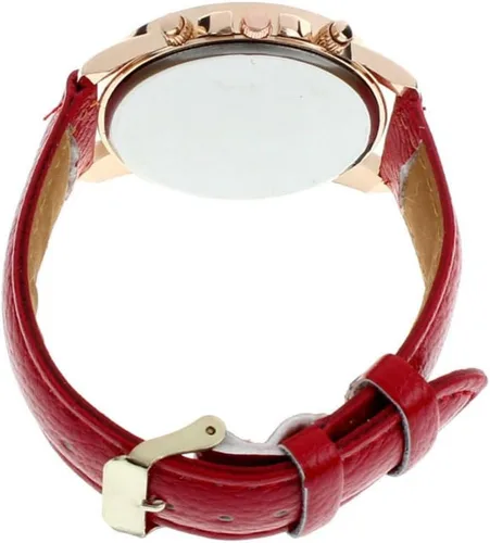 Vista 8 de CdyBox Mujeres Hombres Señora Adolescente Chica PU Cuero Banda Relojes Dial Analógico Cuarzo Relojes