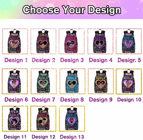 Vista 2 de Mochila personalizada para niños, jugador de fútbol americano, bandera americana, con nombre personalizado, mochila para estudiante, Color 23