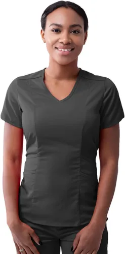 Vista 20 de Adar Pro Scrubs para mujer - Moderno cuello en V Manzana
