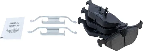 Vista 3 de TRQ Kit de pastillas de freno y rotor delantero y trasero de cerámica de alto rendimiento con revestimiento en G ranurado X perforado compatible