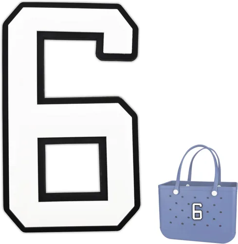 Vista 20 de Dijes para Bolsa Bogg, Accesorios Decorativos para Bolsa Bog, Inserto de Dije con Número para Bolsa de Playa de Goma Bog Original