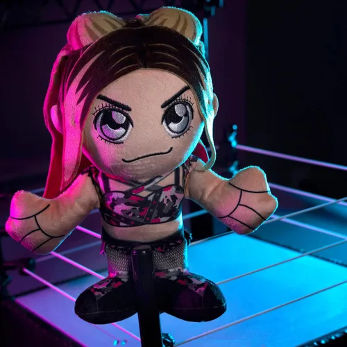 Vista 4 de Bleacher Creatures WWE Alexa Bliss 8 pulgadas Kuricha Sentado Felpa - Juguete suave inspirado en Chibi
