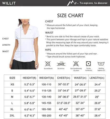 Vista 6 de Willit Camisetas de tenis para mujer, de secado rápido, de golf, de manga corta, con protección UPF 50+
