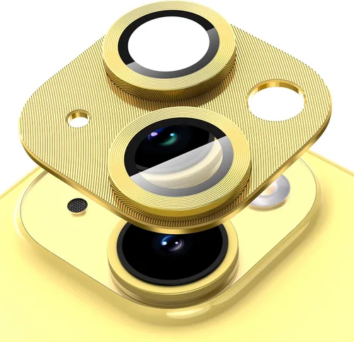 Vista 11 de Suoman Protector de lente de cámara para iPhone 14 de 6.1 pulgadas, protector de lente de cámara de 6.7 pulgadas, película de vidrio templado 9H