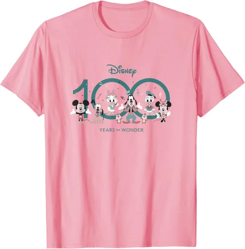 Vista 30 de Disney 100 Years of Wonder Mickey & Pals Muted Cute D100 Camiseta, Negro