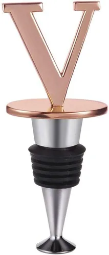 Vista 14 de Miicol Tapón para Botella de Vino, Tapón para Prosecco, Tapón de Vino de Oro Rosa, Tapón de Champán Personalizado, Tapón de Vino con Inicial, Regalo