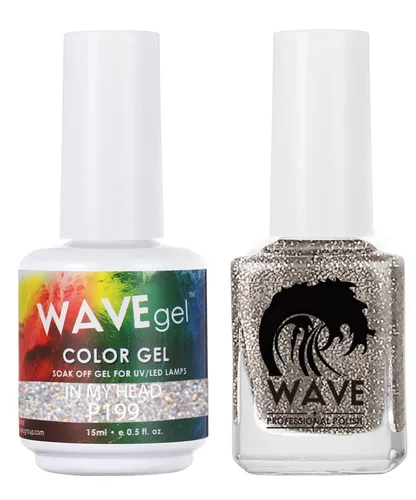 Vista 92 de WAVEGEL - Juego dúo de gel y esmalte de uñas a juego - Colección Simplicity - #P109 Blizzard I 0.5 onzas