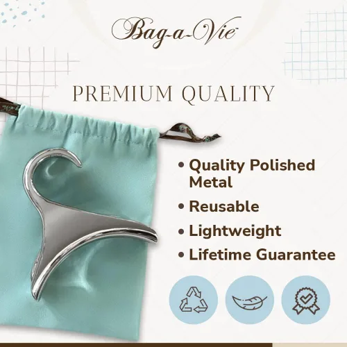 Vista 4 de Bag-a-Vie Colgador de bolso para armario, ganchos organizadores de bolsos para colgar bolsas y bolsos, proteger la forma de la bolsa y organizar