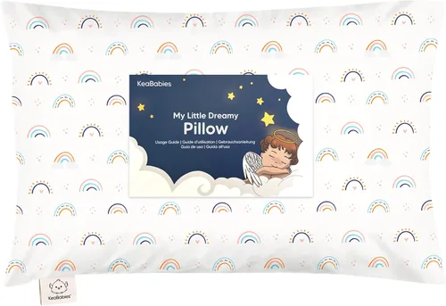 Vista 38 de Almohada para niños pequeños con funda - 13 x 18 pulgadas My Little Dreamy Almohada para niños pequeños de KeaBabies para viajar y dormir, funda