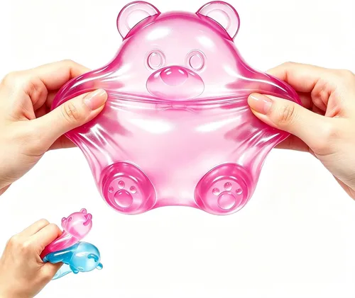 Vista 7 de Fidget Toys Dream Squishy Drop, Cubos Squishies Antiestrés, Alivio de Ansiedad y Estrés, Cubo Antiestrés de Hielo Squishy-Drop Bolas de Azúcar