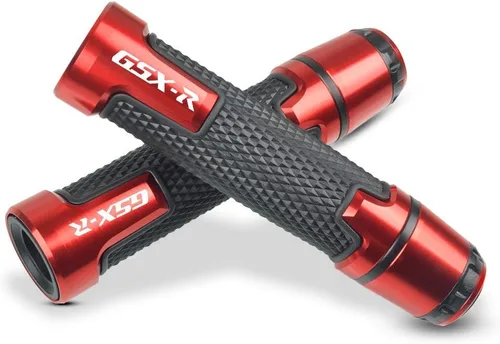 Vista 9 de 7/8 '' 0.866 in motocicleta CNC aluminio Powersports manillar Grips con extremos de agarre para Suzuki GSXR 125 250 300 600 750 1000 1300 titanio