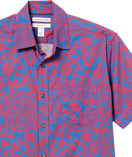 Vista 6 de Tienda Essentials Men's Regular-Fit Short-Sleeve Poplin Shirt