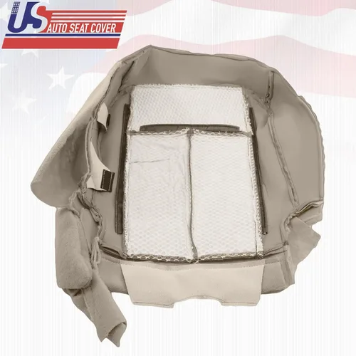 Vista 5 de 2009 2010 para Ford Expedition XLT Driver Bottom Cubierta de asiento de cuero perforada gris