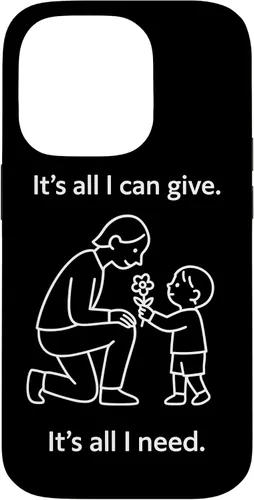 Vista 17 de Child Giving Flower to Parent Minimal Symbolic Love Design Case for iPhone 16