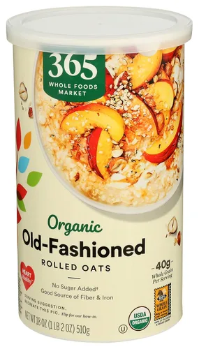 Vista 3 de 365 by Whole Foods Market - Avena Old Fashioned Rolled Oats, 18 onzas