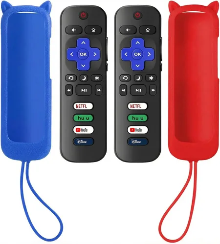 Vista 13 de Control remoto de repuesto para Roku TV con funda protectora suave, control remoto universal para TCL Roku/Hisense Roku/Onn Roku/Sharp Roku/Element