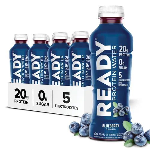 Vista 14 de Ready Protein Water - Agua con 0.53 onzas (15 g) de proteínas de suero de leche, sin azúcar, 12 unidades, 16.9 onzas líquidas cada una.