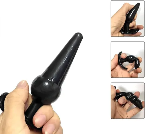 Vista 4 de Juego de 4 tapones anales, kit de entrenamiento para estimulación anal, juguetes sexuales para hombres y mujeres (lubricante incluido)