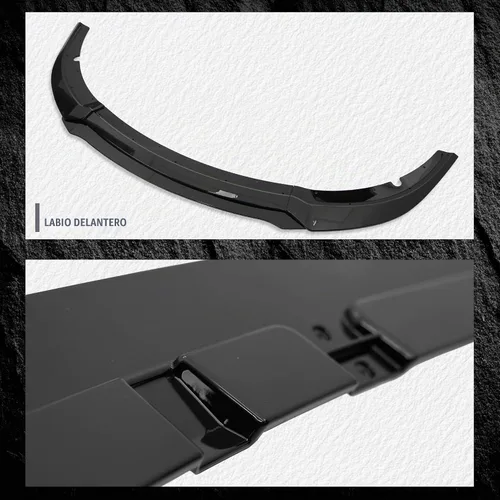 Vista 7 de Labio de Parachoques Delantero Compatible con Dodge Charger SRT GT-V 2015-2023 Estilo ABS Negro Brillante Divisor Delantero Protector Inferior AMPP
