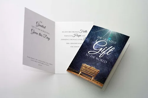 Vista 4 de JBH Creations - Tarjeta de Navidad religiosa del mayor regalo - Paquete de 24