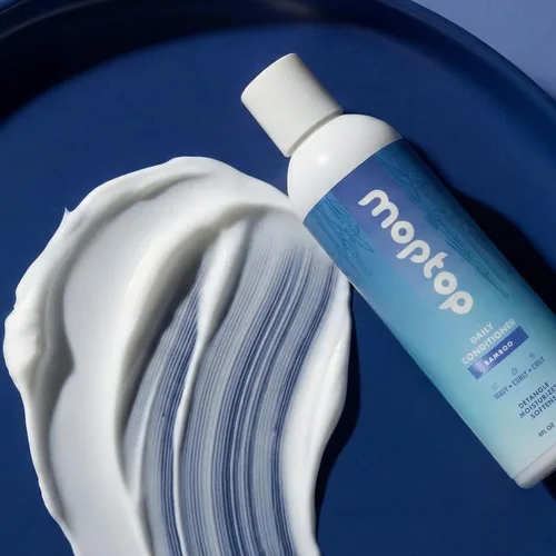 Vista 2 de MopTop Acondicionador diario, hidratante natural para el cabello, reduce el encrespamiento, el aloe, los botánicos marinos y la miel, seguro