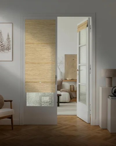 Vista 11 de GoDear Design Persianas Romanas Magnéticas 99.99% Oscuras para Ventanas, Persianas Tejidas Sin Cable para Dormitorio y Sala de Estar, Sin Taladro