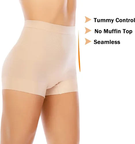 Vista 3 de Womens Light Tummy Control Shapewear Boyshorts