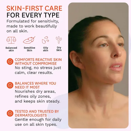 Vista 3 de Fig.1 Recarga de suero facial de niacinamida para pieles sensibles 4% de niacinamida, suero brillante e hidratante para cara, tratamiento