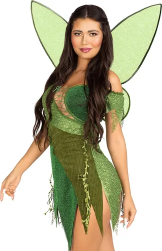 Vista 3 de Leg Avenue Women 3 Pc Forest Fairy Costume With Wings