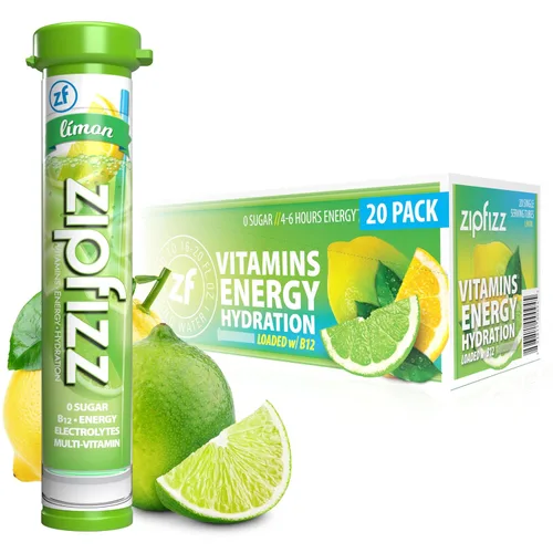 Vista 15 de Zipfizz Bebida energética diaria en polvo, Berry, paquete de 12 Energía sostenida 3-en-1, hidratación rápida y vitaminas esenciales Sin azúcar