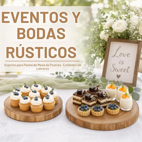 Vista 7 de Nicunom Paquete de 2 tablas grandes de madera para servir, 9"-10"/11"-12", tabla redonda para servidor de queso de madera, rebanadas de madera