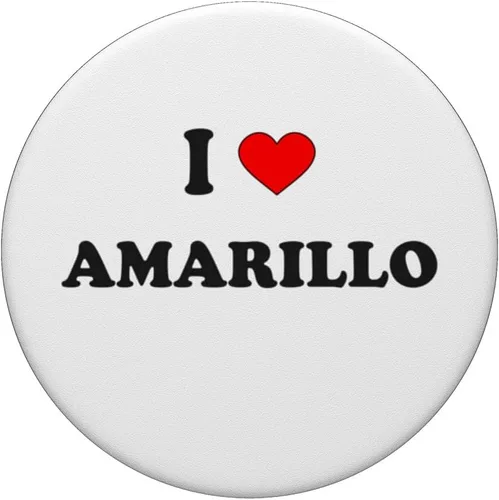 Vista 3 de I Heart Amarillo I Love Amarillo City PopSockets Adhesive PopGrip