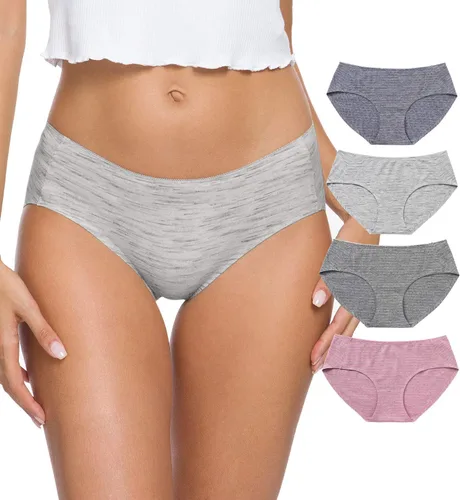 Vista 15 de Wealurre Bikini de algodón bragas transpirables para mujer, ropa interior cómoda sin costuras B2/W2/A2