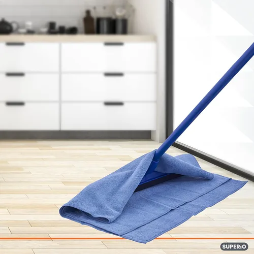 Vista 2 de Superio Toalla de microfibra para escobilla de goma extra grande de 20 x 30 pulgadas, paño de microfibra para limpiar casa, cocina, baño, libre