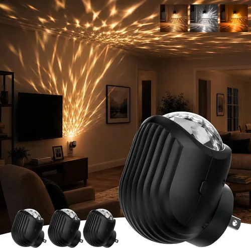 Vista 25 de L LOHAS LED - Luz nocturna LED, paquete de 2 luces nocturnas LED modernas enchufables en la pared con sensor de atardecer a amanecer, 0-100LM