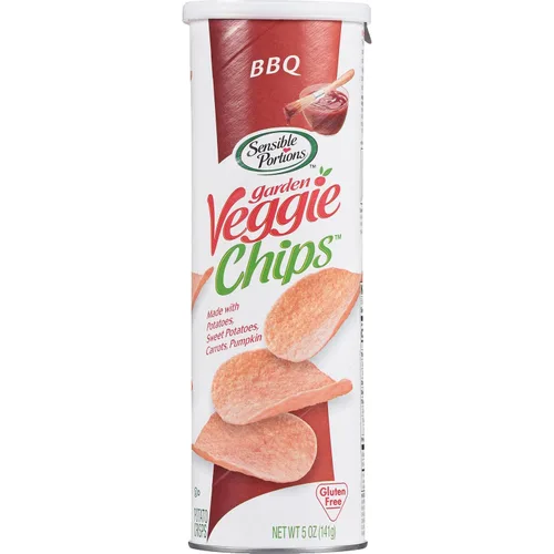 Vista 11 de Sensible Portions Chips de verduras apiladas para jardín, sal marina, 5 onzas