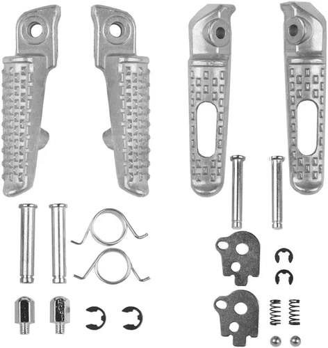 Vista 17 de TCT-MOTORPARTS Reposapiés de pasajero negro para conductor, soporte para reposapiés para CBR1000RR 2004-2016 CBR600RR 2003-2025