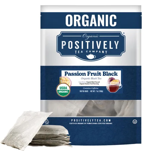 Vista 70 de Bolsas de hojas sueltas para té. Orgánicas por USDA. Positively Tea LLC.